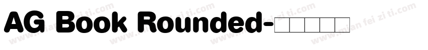 AG Book Rounded字体转换